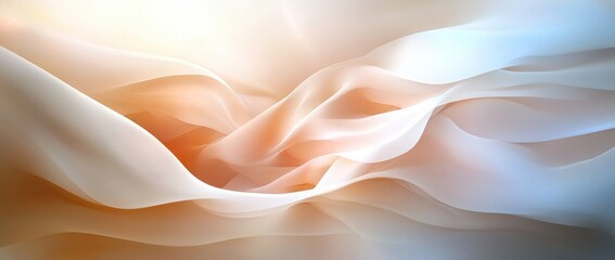 Fototapeta premium Delicate peach and cream fabric texture