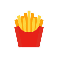 french fries on white background  .svg
