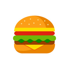 hamburger on white background  .svg