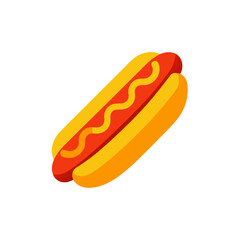 hotdog on white background  .svg