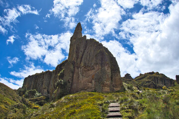 Peru, Cajamarca, Cumbemayo, archaeological site, located in northern Peru, home to a fascinating system of canals carved into the rock