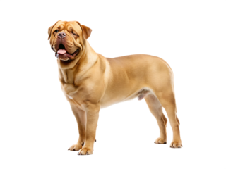  a golden dog  isolated on white background  PNG