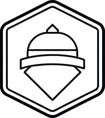 Taco Themed Sticker Pack Editable Vector Style Line art illustration