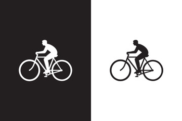 Obraz premium Cyclist Silhouette