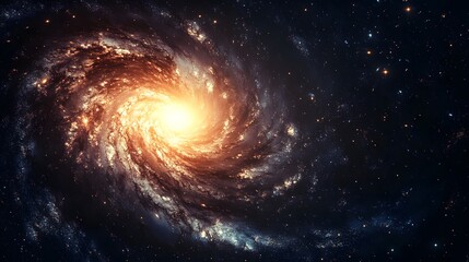 Fototapeta premium Stunning Spiral Galaxy in Cosmic Space