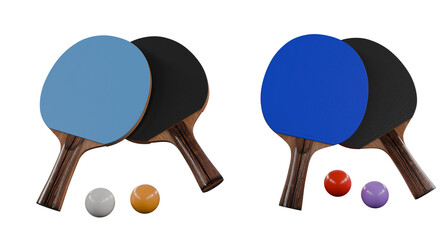 Ping Pong Paddle isolated on white background