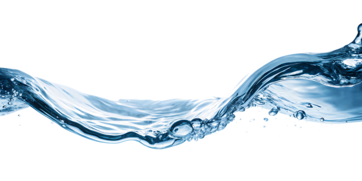   dynamic water splash wave isolated on white background  PNG