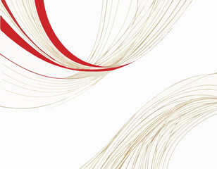 Bold Red and Gold Abstract Lines Representing Passion and Energy