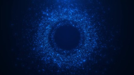 Data Stream Tunnel Light 3D Big Data Digital tunnel square futuristic matrix. Flying Through Technology Network Particles Background. 4K 3D Big Data Square Binary code network connection. Lines Flow - Powered by Adobe