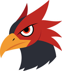 Obraz premium vector illustration of an eagle head