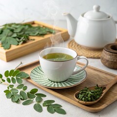 Moringa Tea Setup