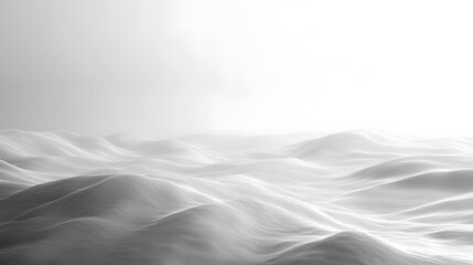 Obraz premium Calm ocean waves under soft grey skies tranquil nature scene minimalist aesthetic serene viewpoint