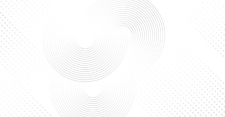 Subtle Gray Concentric Circles Pattern on White Background with Elegant Halftone Dots for Minimalist Designs and Creative Projects Perfect for Web Design