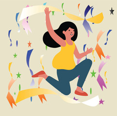 Joyful Celebration: Embracing the Moment"

"Festive Cheer: A Burst of Happiness"