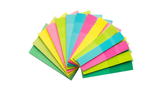 Colorful sticky notes for office organization and reminders stationery supplies