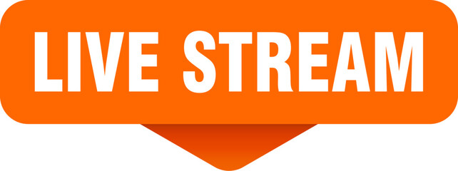 live stream sticker. live stream sign on transparent background