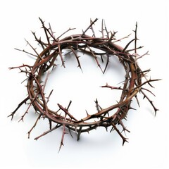 Isolated Easter elements on white background