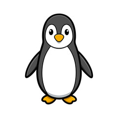 Obraz premium Cute cartoon penguin illustration for children s book