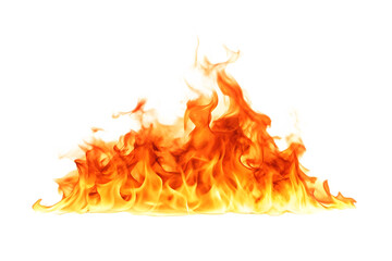 available realistic fire flame isolated on white background PNG