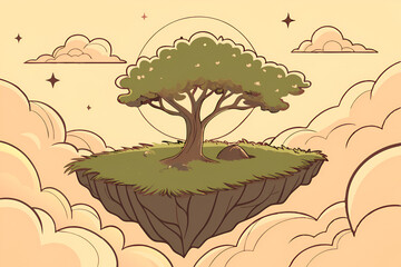 vector illustration of a tree
