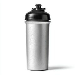 Protein shake bottle isolated on clean white background