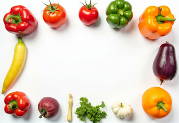 Red and Orange Vegetable Composition