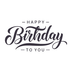 Happy Birthday Lettering Typography For t-shirt, Poster, Sticker, and Card. Vector Illustration