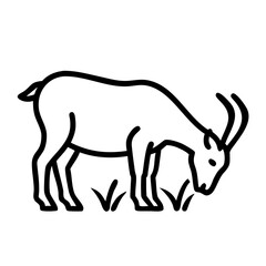 Obraz premium Goat Icon Illustration Vector