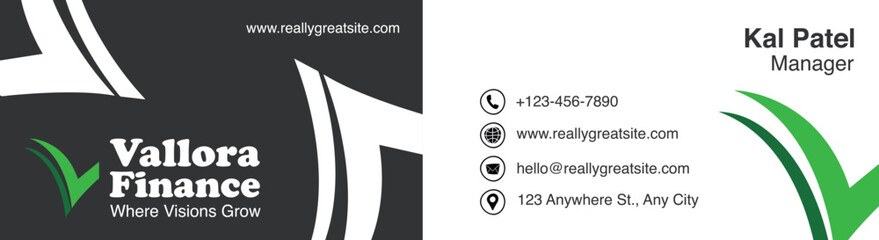 Professional Finance Business Card