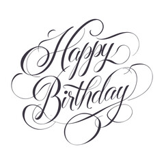 Happy Birthday Lettering Typography For t-shirt, Poster, Sticker, and Card. Vector Illustration