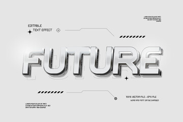 Future Tech 3d Editabel Text Effect 
