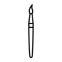 Lip brush outline icon