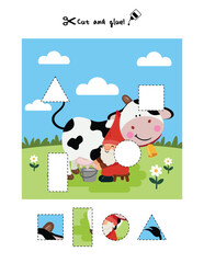 Cute Cow and Gnome Shape Matching