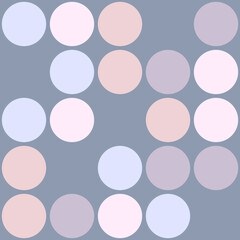 A textured background featuring various circles in soft pastel colors, arranged in a grid pattern on a muted gray backdrop.