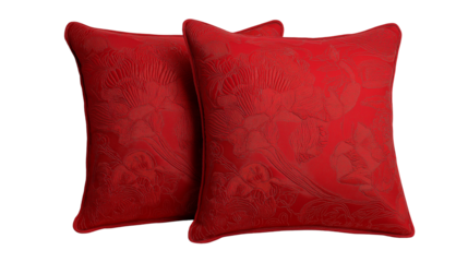 red pillow isolated on white .red pillow,red cushion