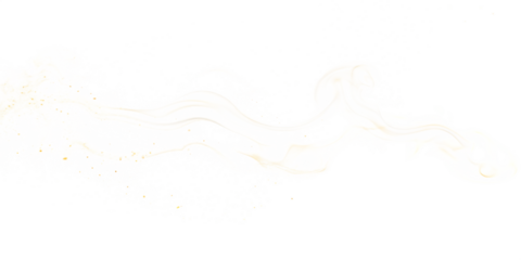 gold dust swirl elegance isolated on white background PNG