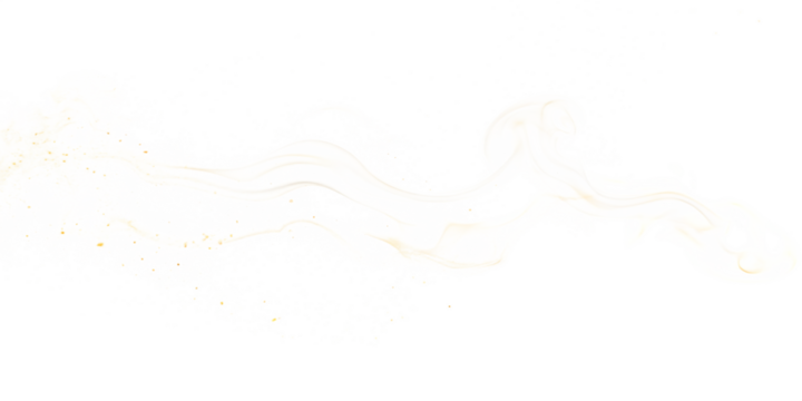 gold dust swirl elegance isolated on white background PNG