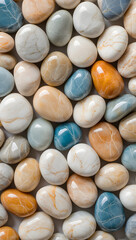 Organic vegetables that look like stones on a beach