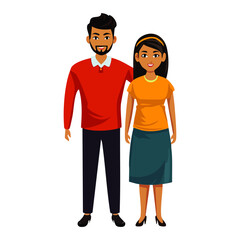 Fototapeta premium happy young couple