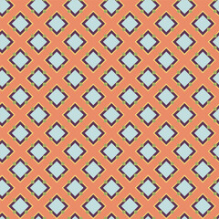 Abstract geometric background. Vintage vector seamless pattern. Retro repeat ornament wallpaper. Vintage colored fashion allover print