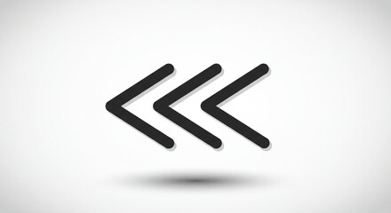 Obraz premium Left arrow icon