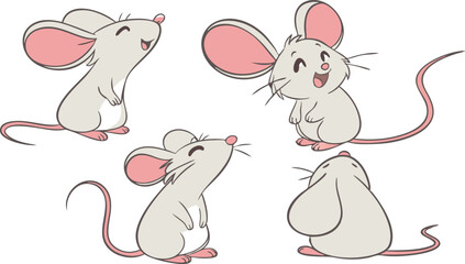 Fototapeta premium two rats with heart