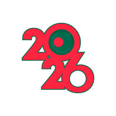 2026 banner with Bangladesh flag inside.