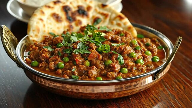 keema matar indian food video