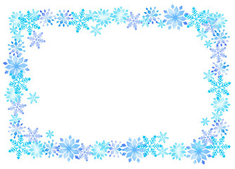 雪の結晶のフレーム