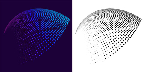 Design background for Tech, Big Data, Data Flow, Cybersecurity, Science or Finance for banner, web-design, brochure, background, visualization. Circular wave lines, spirals. Premium Branding