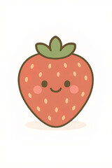 strawberry on a white background