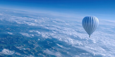 Obraz premium Floating balloon CO2 capture device image for environmental technology applications.
