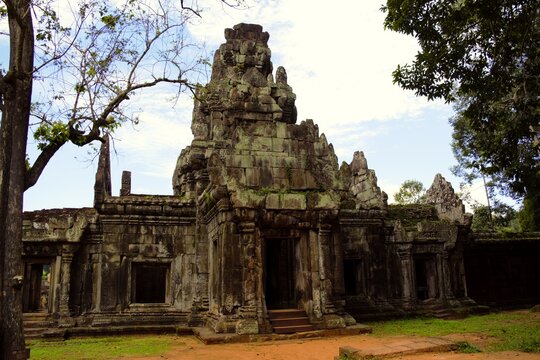 Gopura of Royal Palace in Angkor thom, Siem Reap, Cambodia