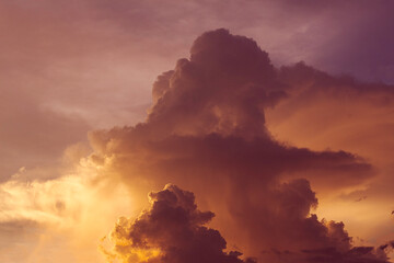 cloud at sunset